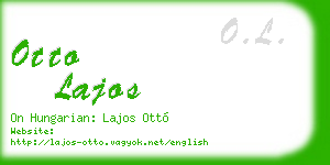 otto lajos business card