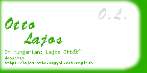 otto lajos business card